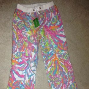 NWT Lilly Pulitzer Little Beach Pant Scuba To Cuba